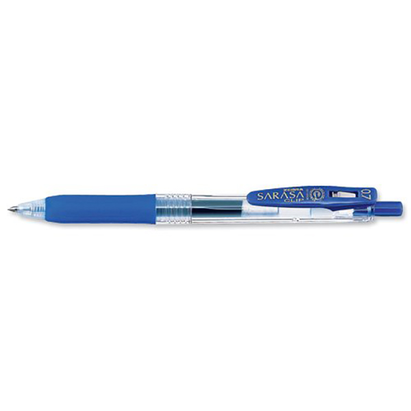 Zebra JJBZ15 Sarasa 0.7mm Pen - Blue (pkt/12pc)